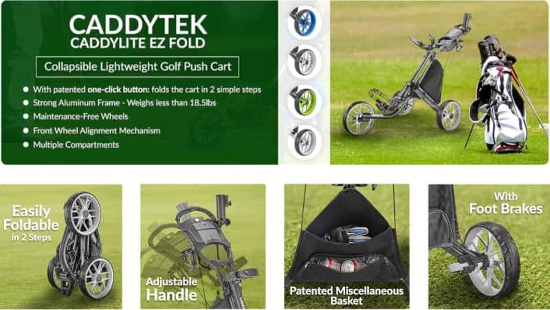 Caddytek Push Cart