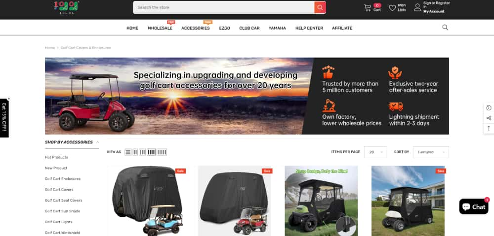 Golf Cart Covers & Golf Cart Enclosures - 10lol Golf WebPage