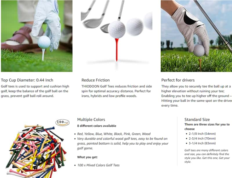 THIODOON Golf tees image