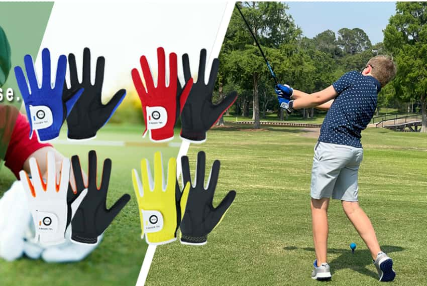 finger ten golf glove image