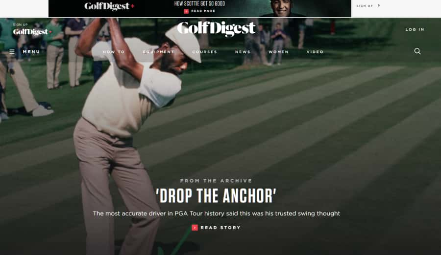 golf digest schools website page