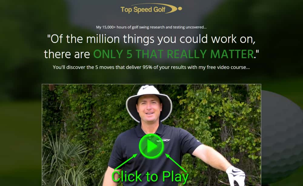 top speed golf website